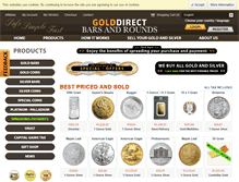 Tablet Screenshot of golddirect.com